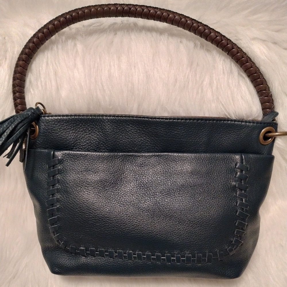 The Sak Dark Teal Leather Handbag